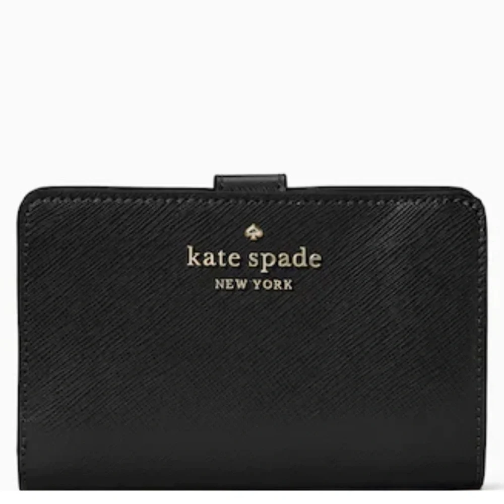 Kate Spade Leila Medium Compartment Bifold Wallet Black